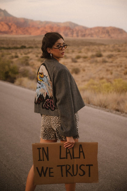 United States of Lala Tweed Cropped Blazer - Dressed in Lala