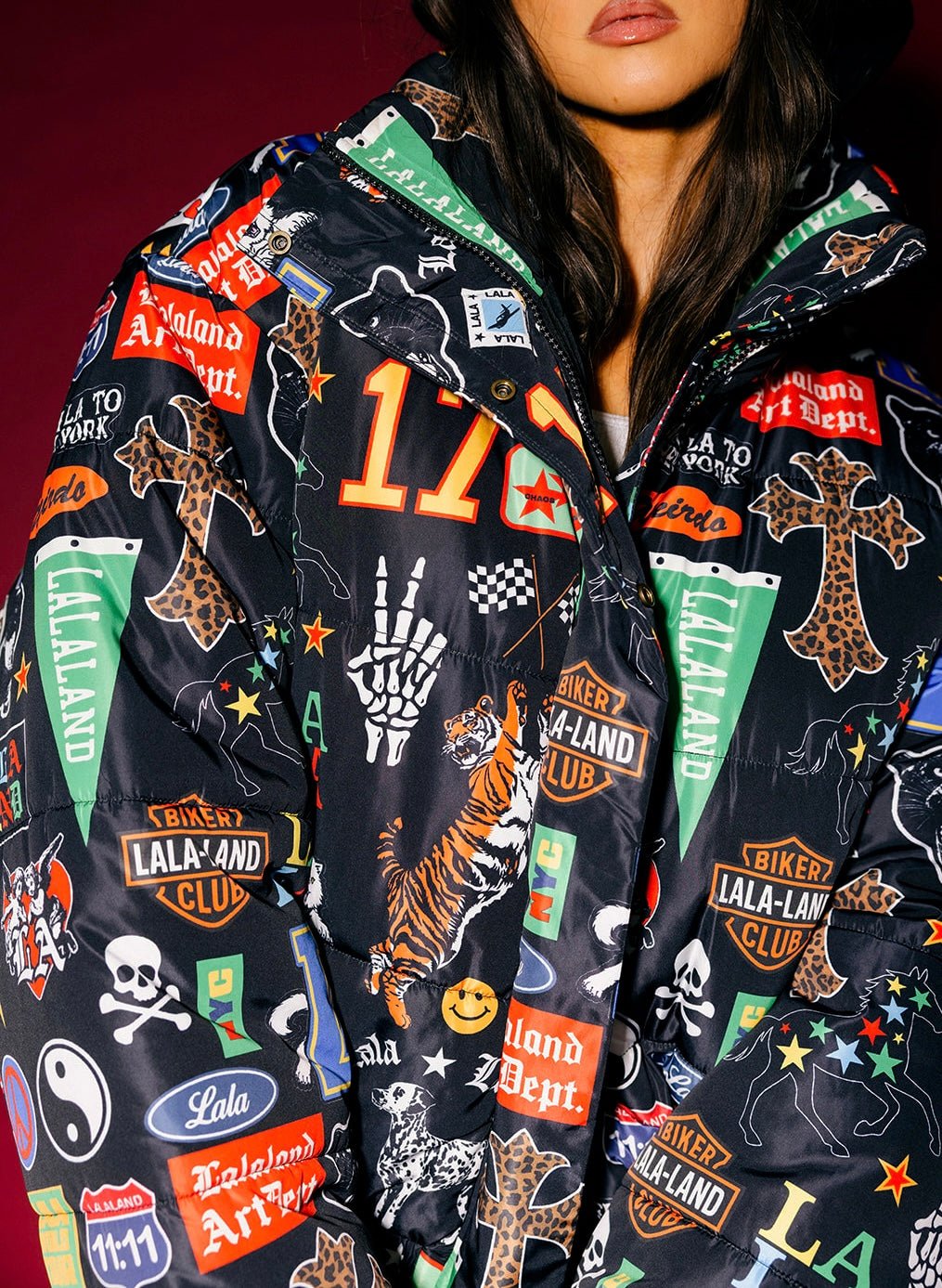 Universe Lalaland Logo Puffer Jacket - Dressed in Lala