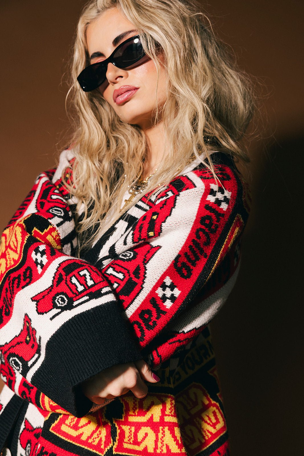 Vroom Vroom Oversized Cardigan - Dressed in Lala