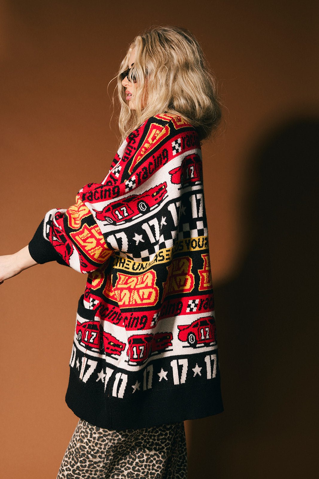 Vroom Vroom Oversized Cardigan - Dressed in Lala