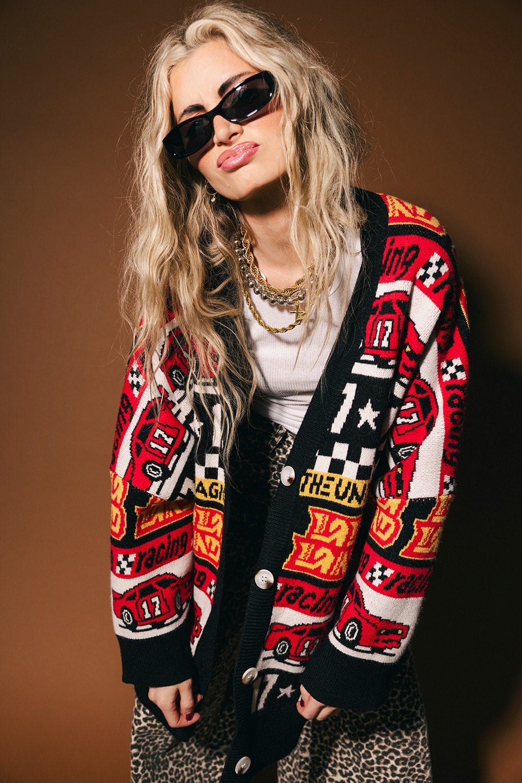 Vroom Vroom Oversized Cardigan - Dressed in Lala