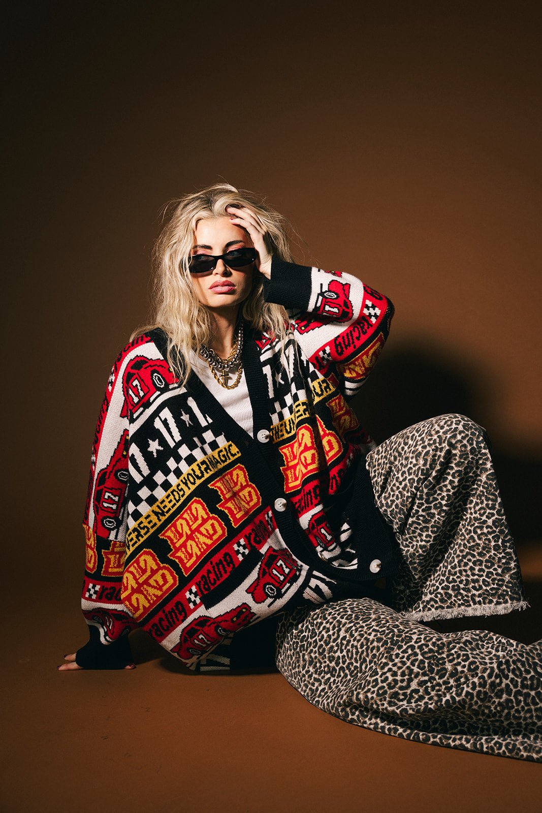 Vroom Vroom Oversized Cardigan - Dressed in Lala