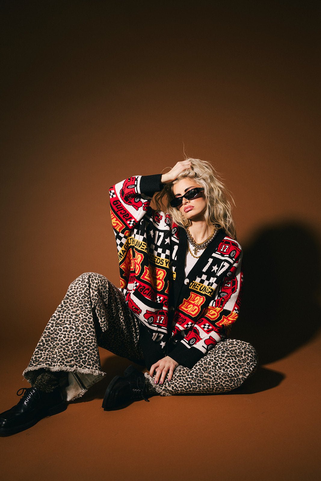 Vroom Vroom Oversized Cardigan - Dressed in Lala