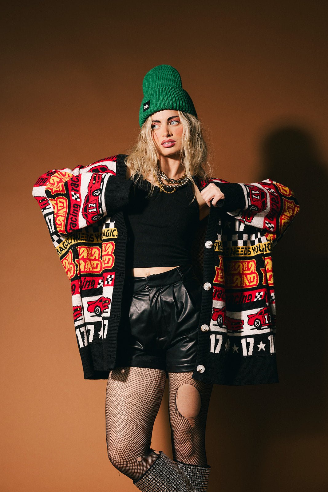 Vroom Vroom Oversized Cardigan - Dressed in Lala