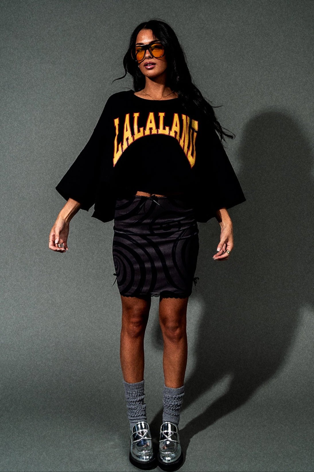 Weird Girls Club Swirl Mesh Mini Skirt - Dressed in Lala
