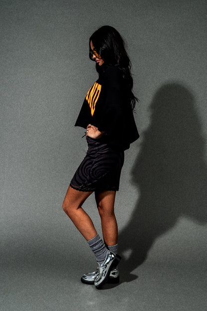 Weird Girls Club Swirl Mesh Mini Skirt - Dressed in Lala