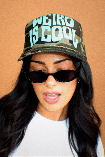 Weird Is Cool Camo Trucker Hat - Dressed in Lala