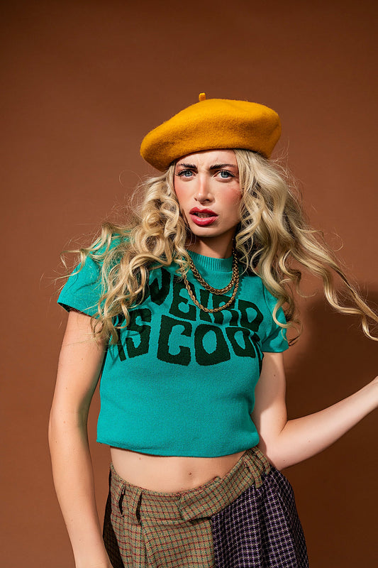 Weird is Cool Knit Baby Tee - Dressed in Lala