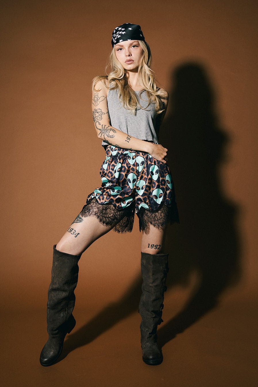 Weirdo World Alien Satin Bloomer Shorts - Dressed in Lala