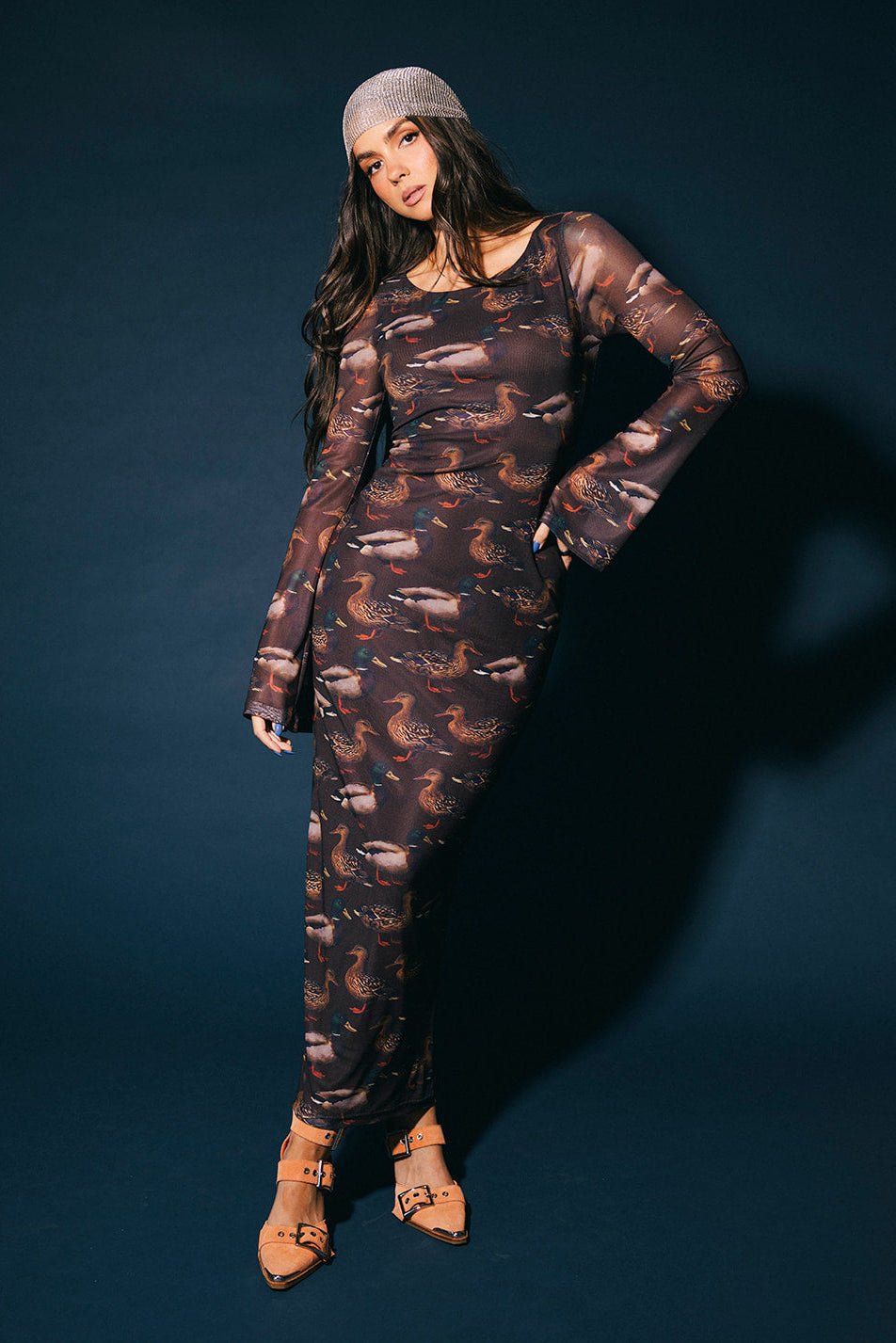 We're All Mad Here Mesh Dress in Lucky Duck - Dressed in Lala