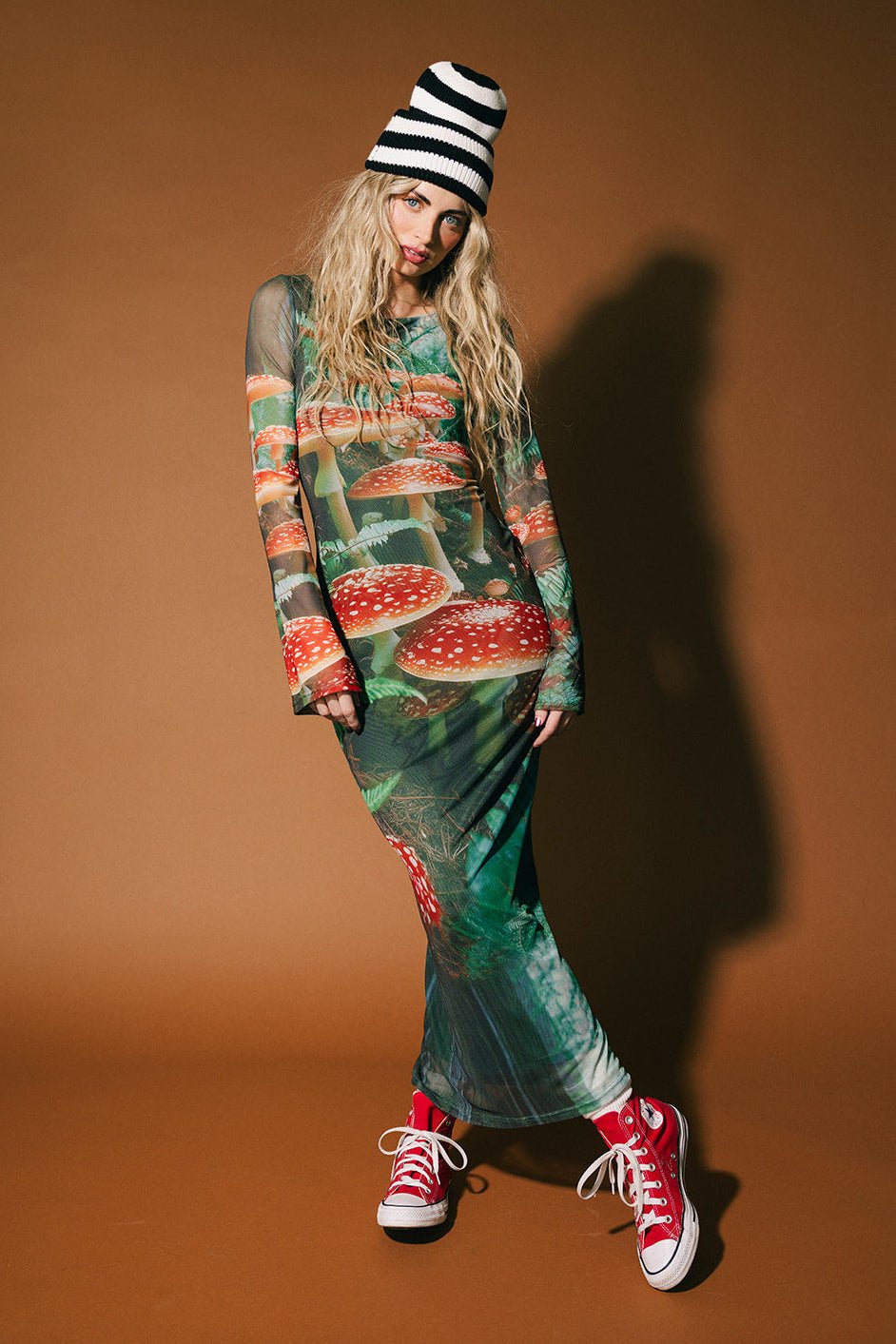 We're All Mad Here Mesh Mushroom Dress - Dressed in Lala