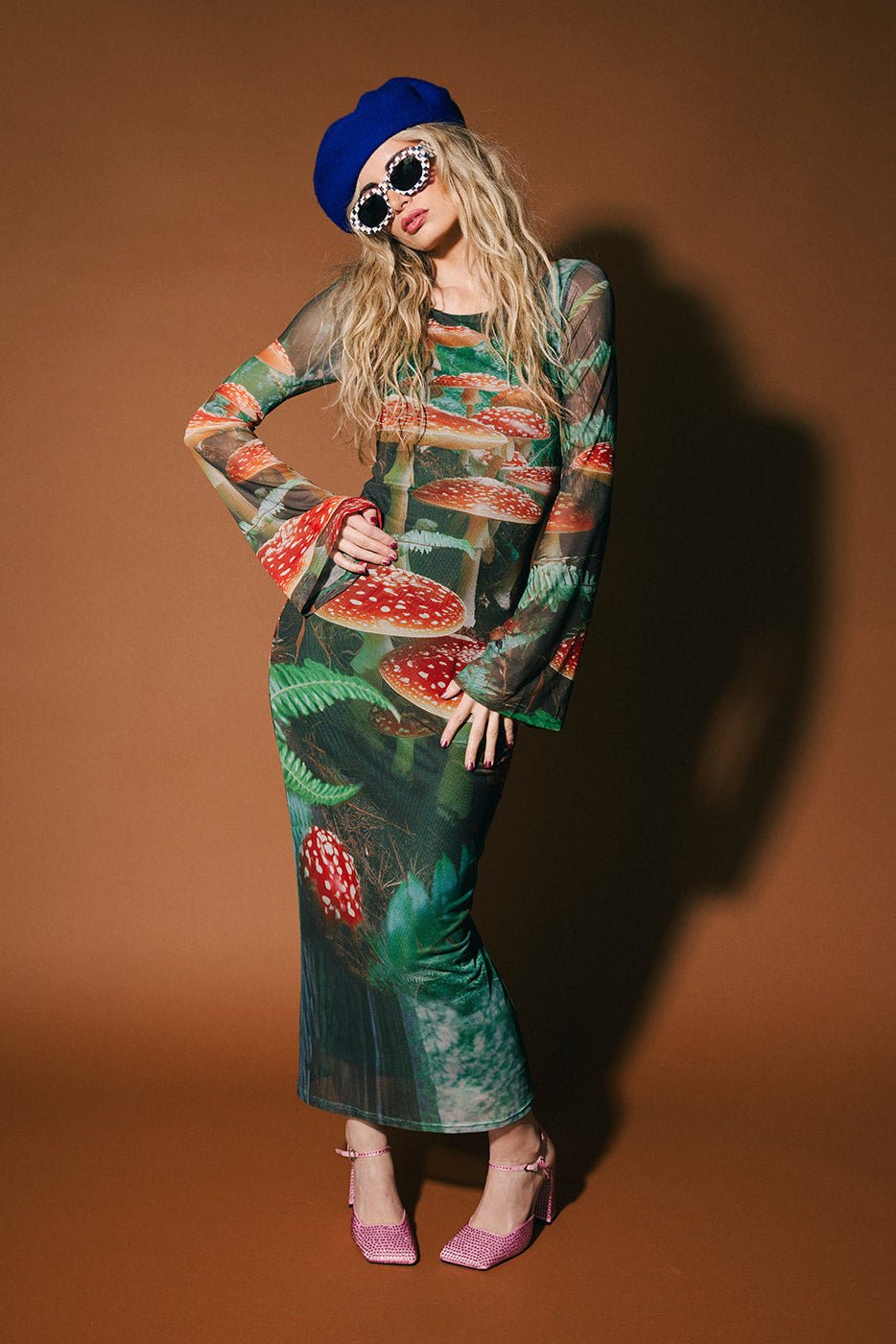 We're All Mad Here Mesh Mushroom Dress - Dressed in Lala