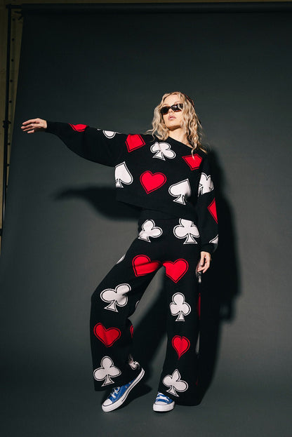 Wild Card Knit Matching Set - Dressed in Lala