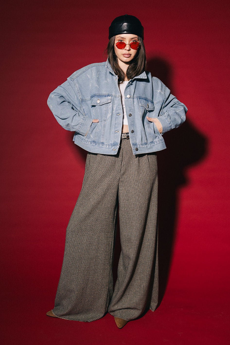 Wild Weirdo Boxy Denim Trucker Jacket - Dressed in Lala