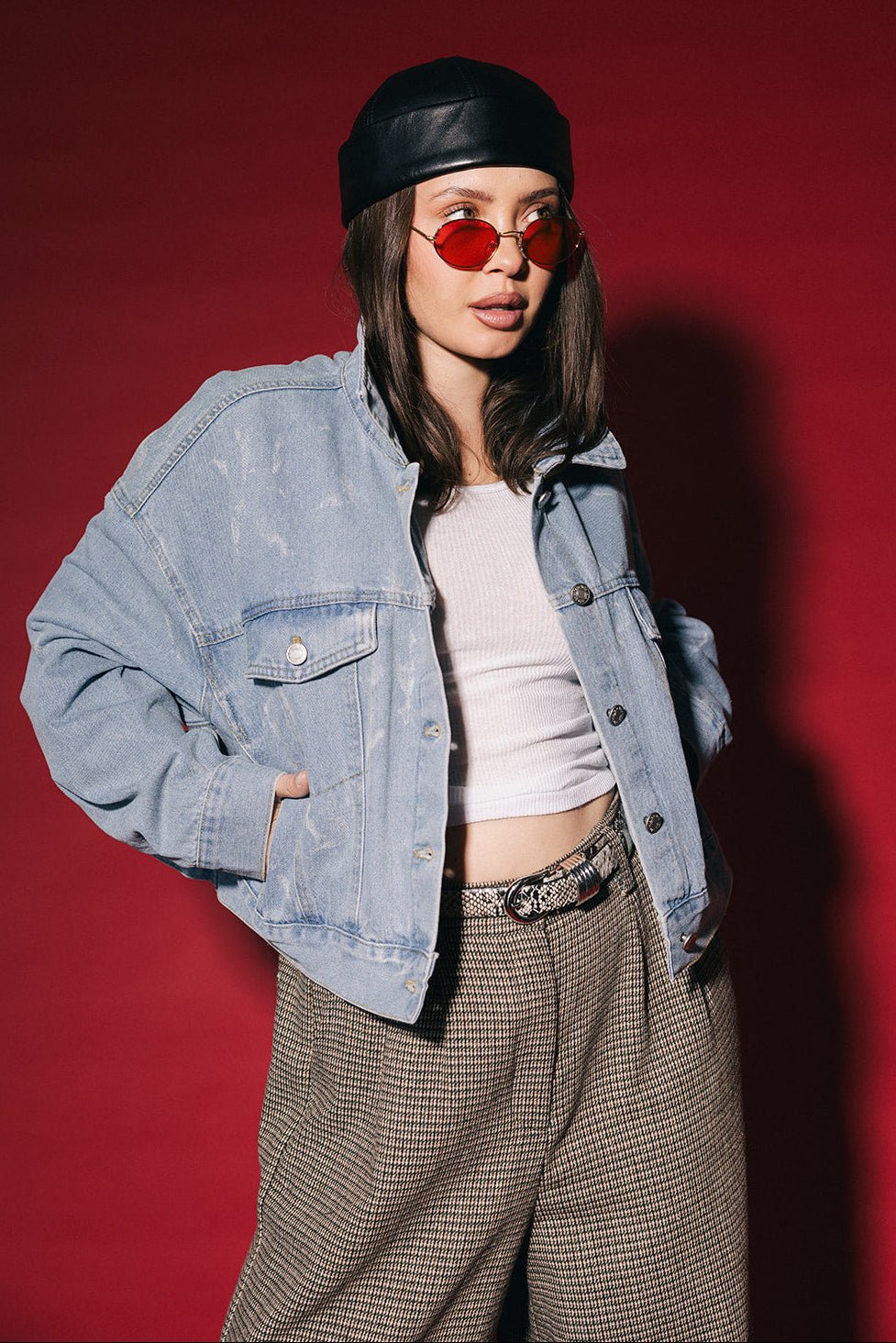 Wild Weirdo Boxy Denim Trucker Jacket - Dressed in Lala
