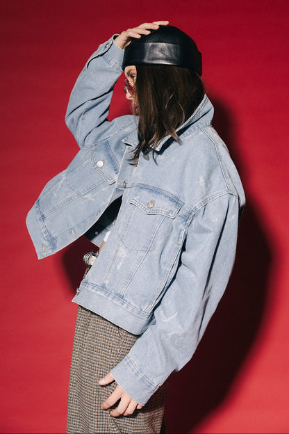 Wild Weirdo Boxy Denim Trucker Jacket - Dressed in Lala