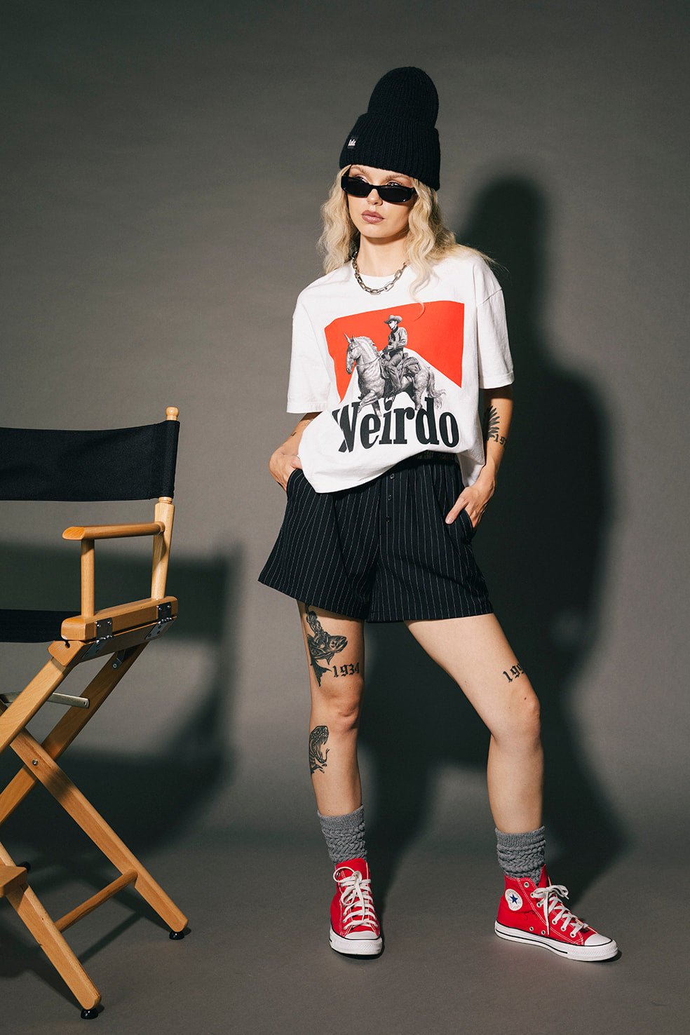 Wild Weirdo Boxy Tee in White - Dressed in Lala