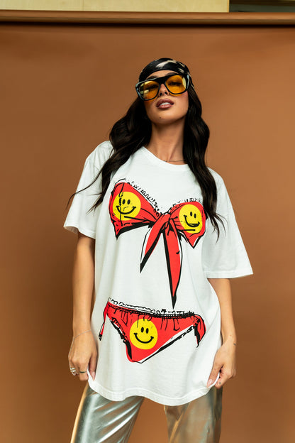 Wish You Were Here Bikini Oversized Tee - Dressed in Lala