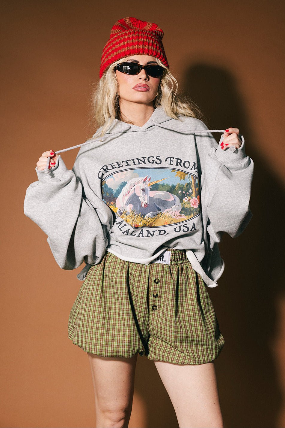 Wish You Were Here Unicorn Cropped Boxy Hoodie - Dressed in Lala