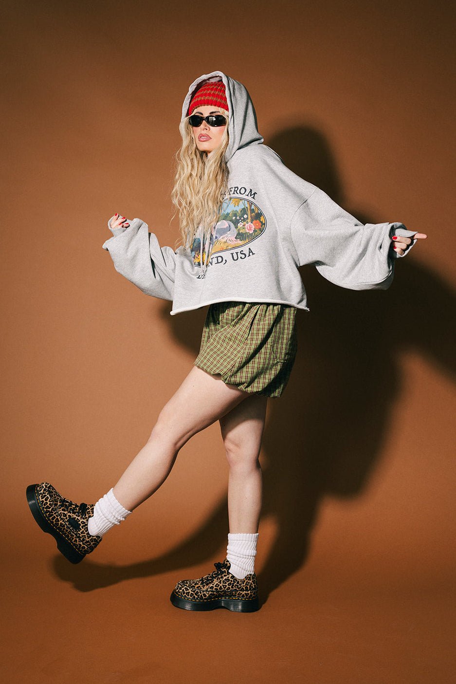 Wish You Were Here Unicorn Cropped Boxy Hoodie - Dressed in Lala
