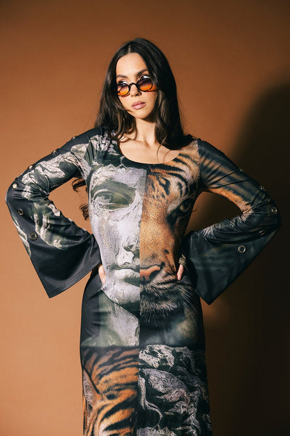 You Are Art Dress + Scarf - Dressed in Lala