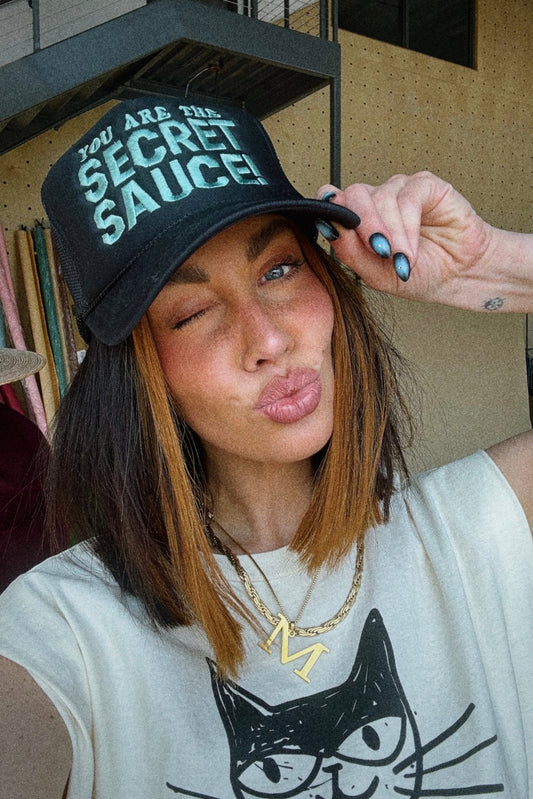 You Are The Secret Sauce Embroidered Trucker Hat - Dressed in Lala