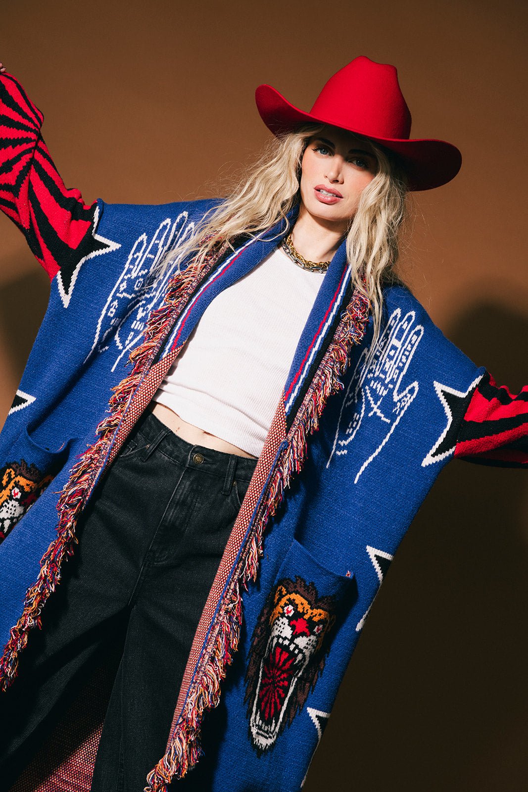 You Can Have it All Luxe Fringe Blanket Cardigan – Dressed in Lala