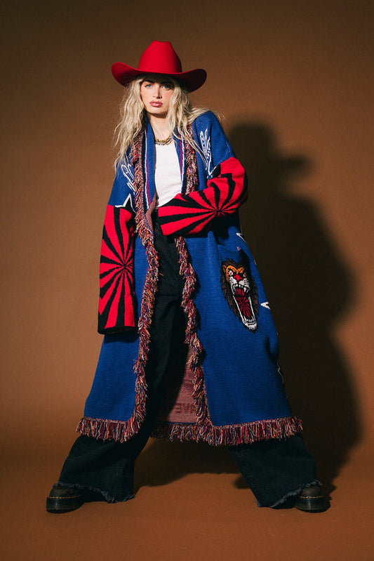 You Can Have it All Luxe Fringe Blanket Cardigan - Dressed in Lala