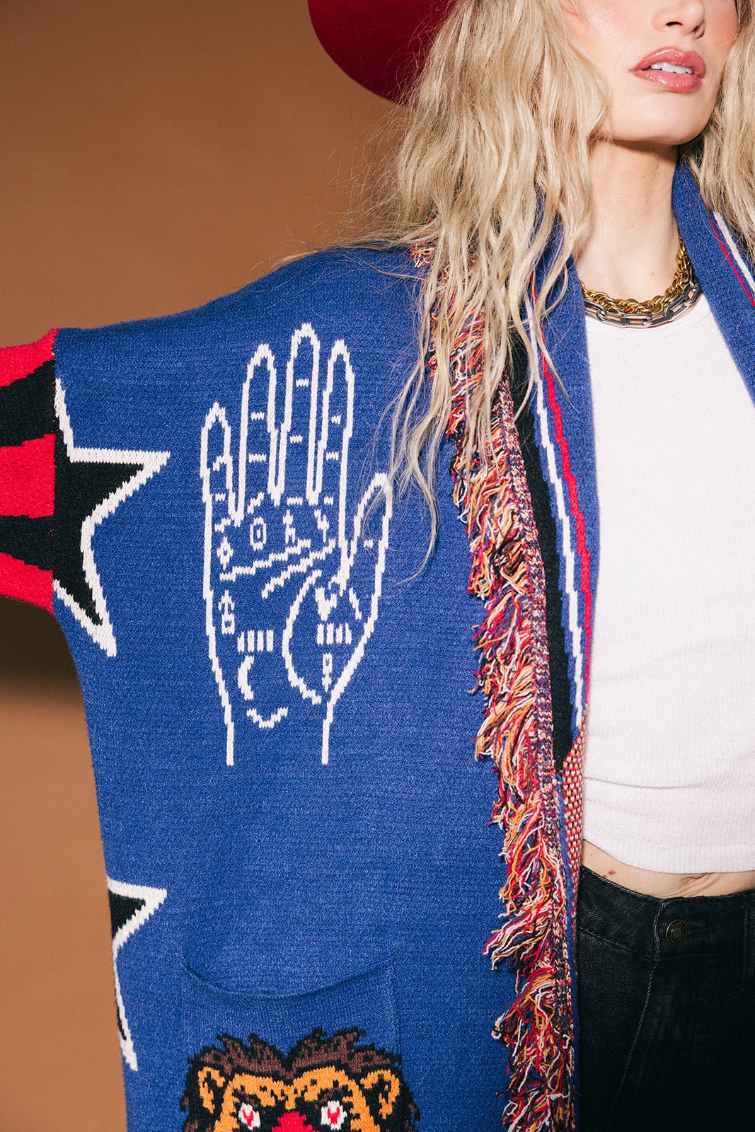 You Can Have it All Luxe Fringe Blanket Cardigan - Dressed in Lala