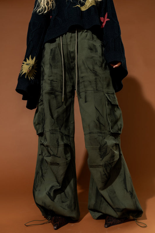 You Don't Own Me Ultra Wide Leg Cargo Pants - Dressed in Lala