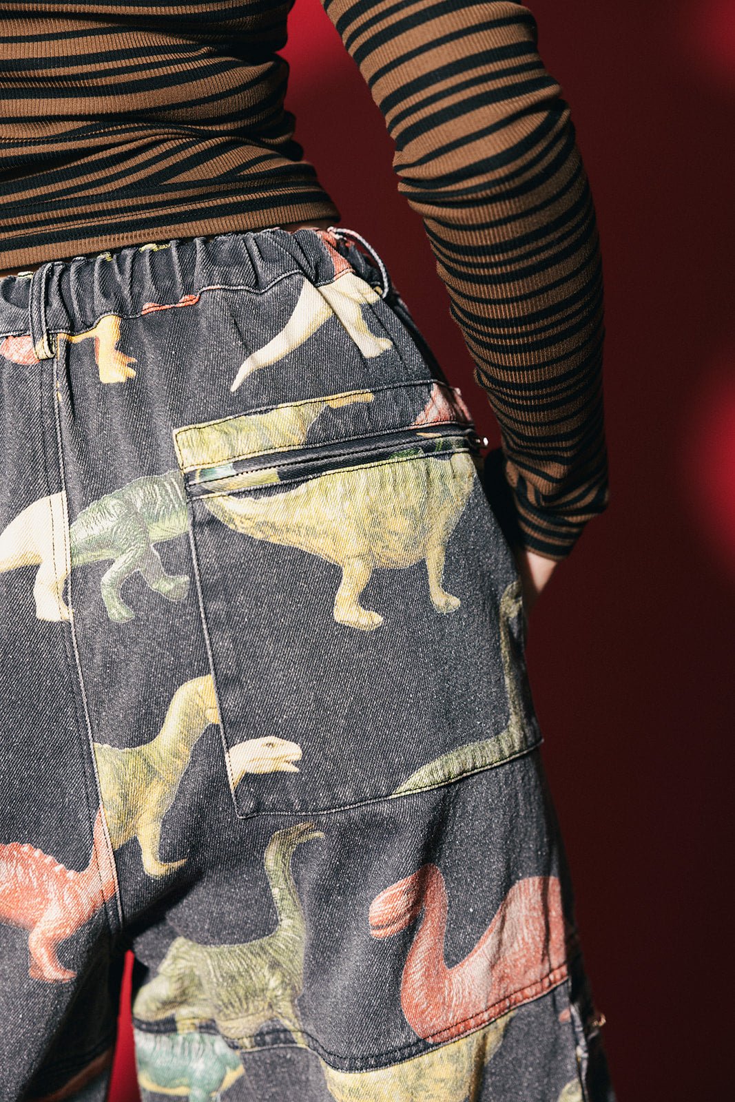 You Don't Own Me Ultra Wide Leg Cargo Pants in Dino Delirium - Dressed in Lala