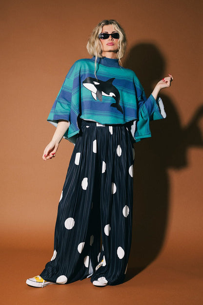 Your Dad's Vintage Sweatshirt (But Better) in Killer Whale Stripes - Dressed in Lala