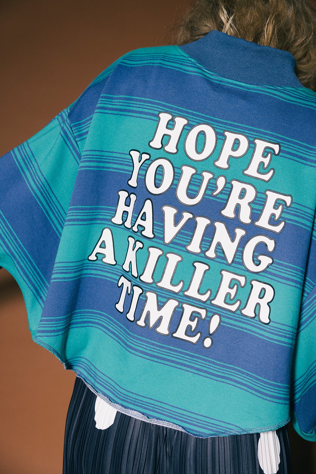 Your Dad's Vintage Sweatshirt (But Better) in Killer Whale Stripes - Dressed in Lala