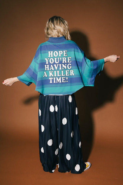 Your Dad's Vintage Sweatshirt (But Better) in Killer Whale Stripes - Dressed in Lala