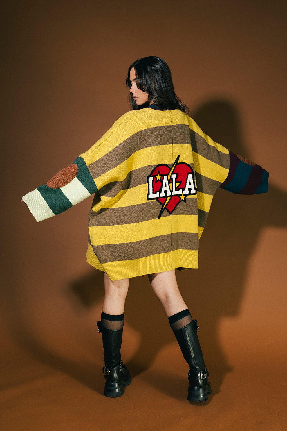 Your Grandpa Wears Lala Oversized Cardigan - Dressed in Lala