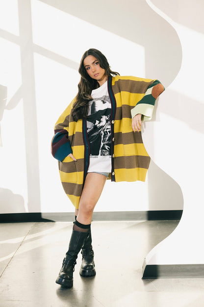 Your Grandpa Wears Lala Oversized Cardigan - Dressed in Lala