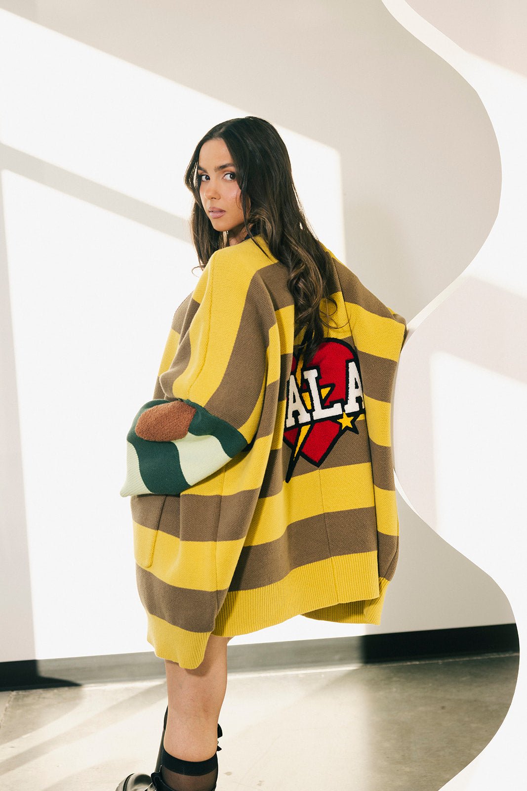 Your Grandpa Wears Lala Oversized Cardigan - Dressed in Lala