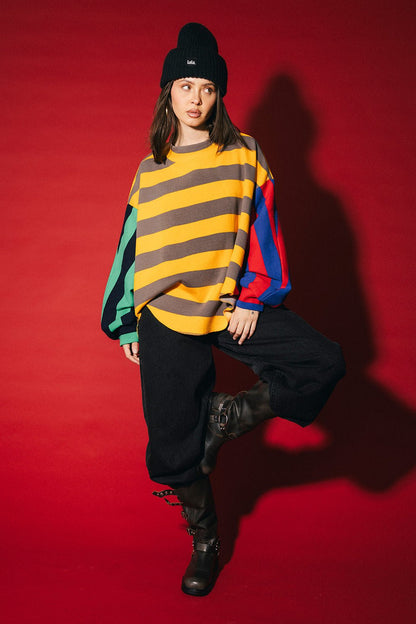 Your Mom Goes To College Oversized Chopped Sweatshirt - Dressed in Lala