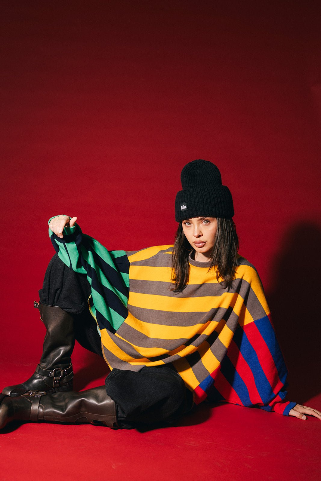 Your Mom Goes To College Oversized Chopped Sweatshirt - Dressed in Lala