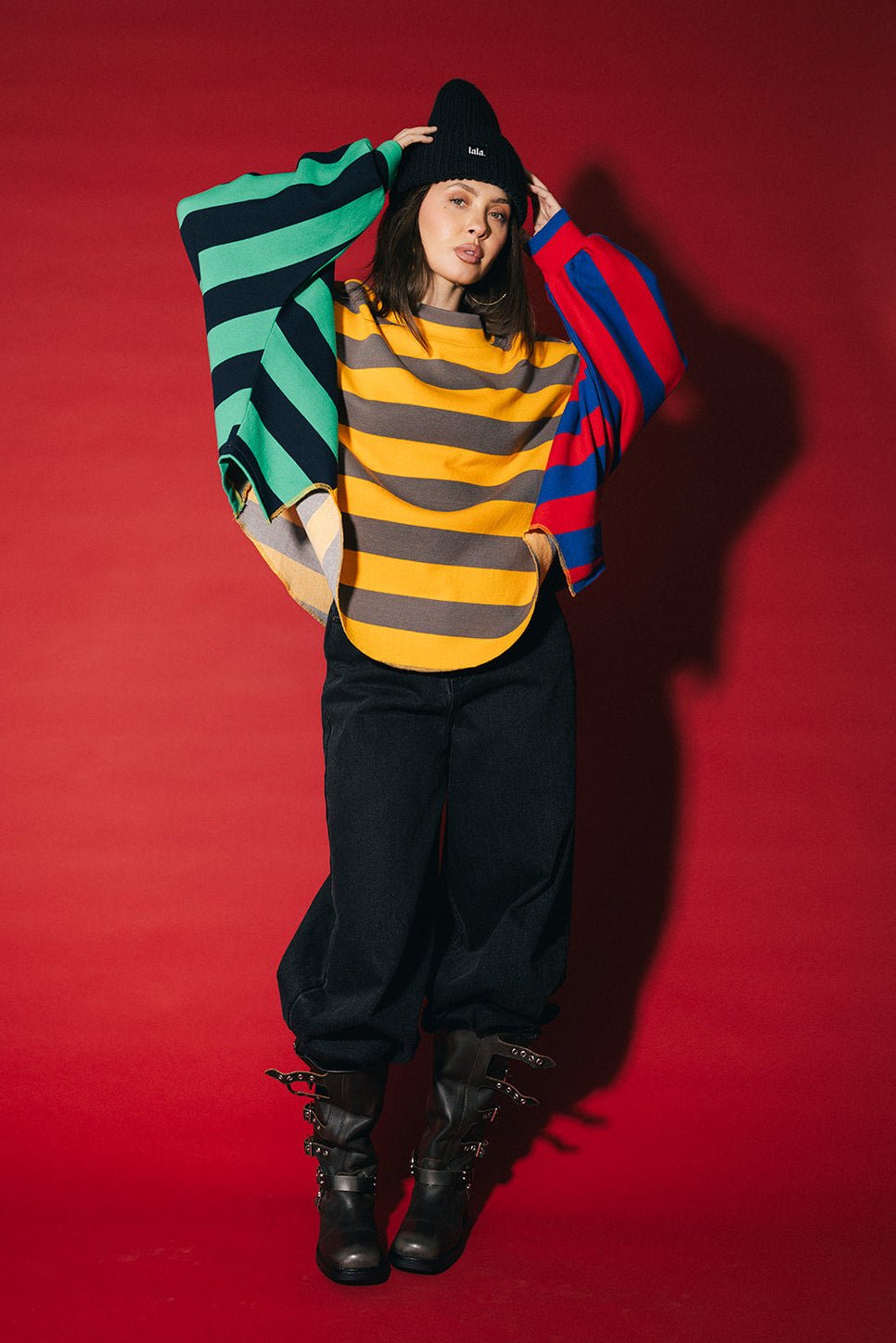 Your Mom Goes To College Oversized Chopped Sweatshirt - Dressed in Lala