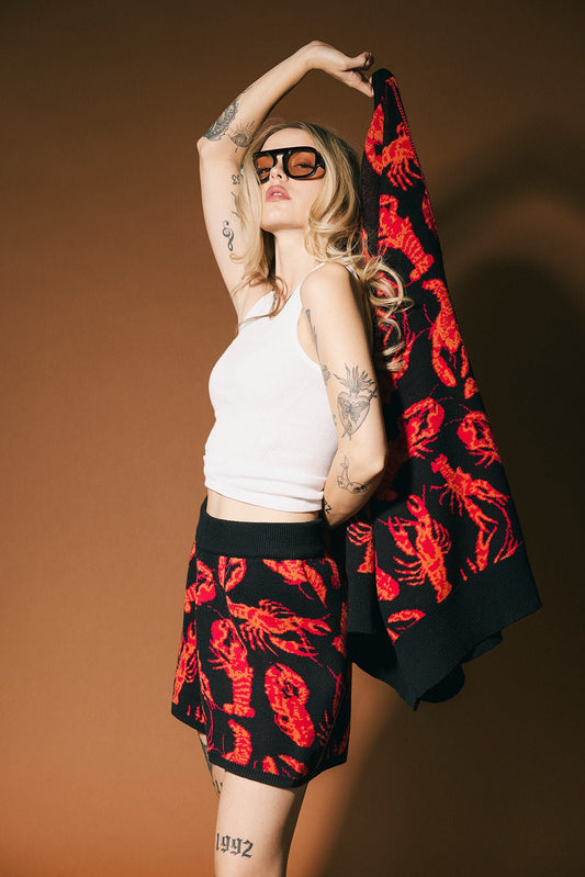 You’re My Lobster Knit Shorts - Dressed in Lala