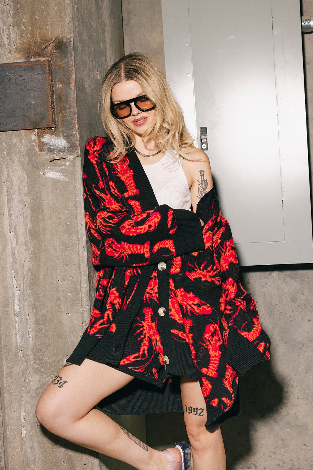You’re My Lobster Oversized Cardigan - Dressed in Lala