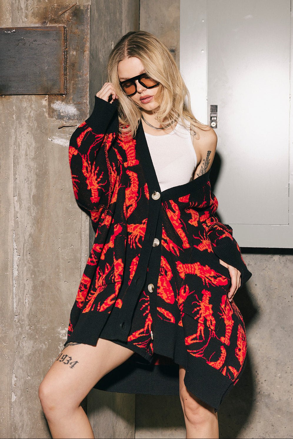You’re My Lobster Oversized Cardigan - Dressed in Lala
