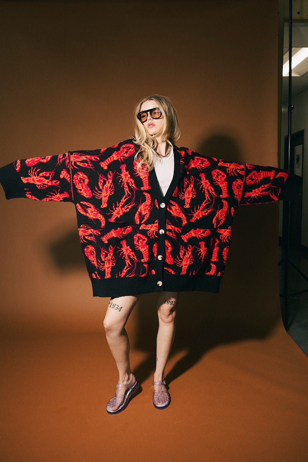 You’re My Lobster Oversized Cardigan - Dressed in Lala