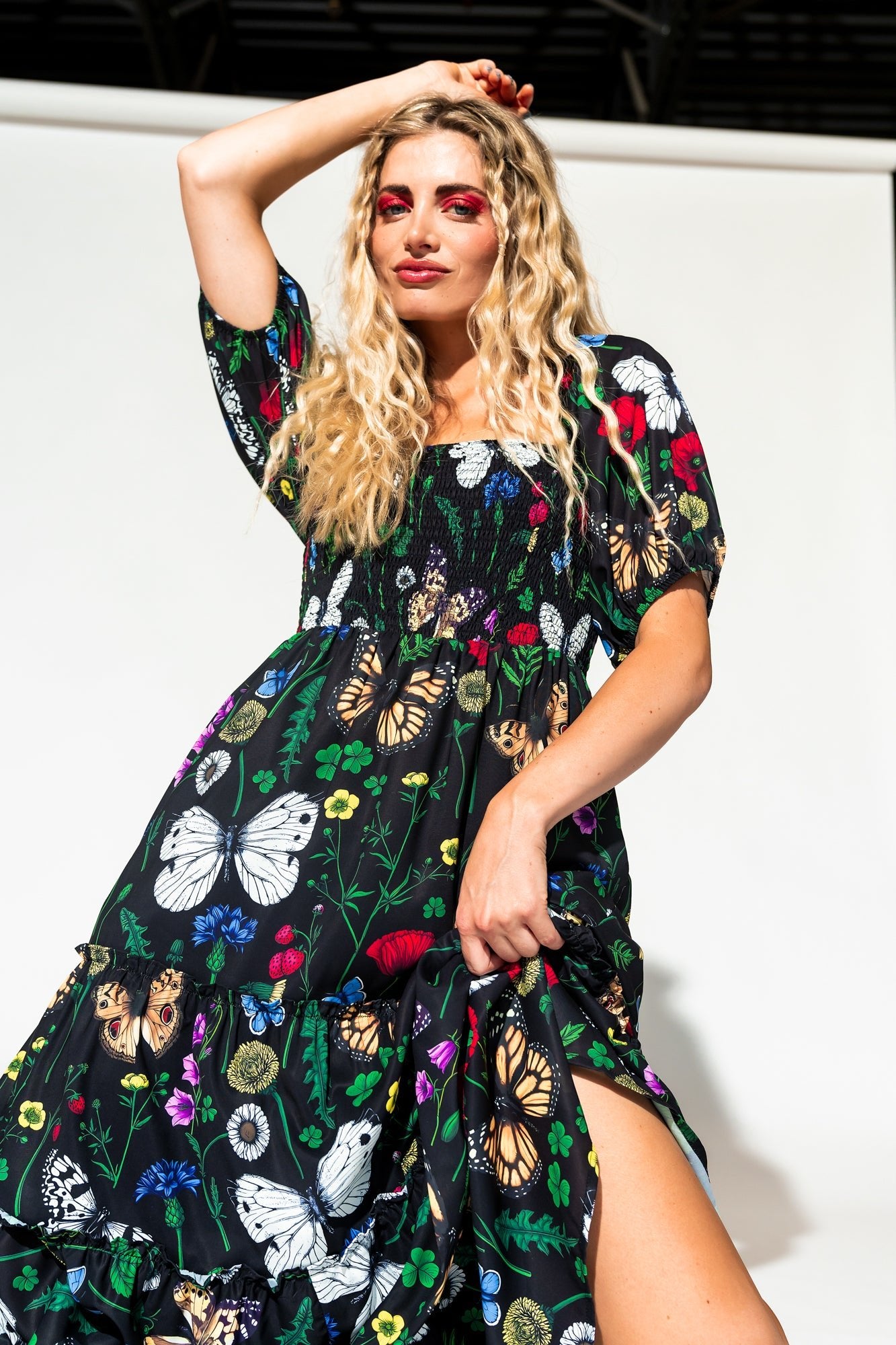 Folklore Fairy Smocked Dress S Folklore Fairy Smocked Dress S