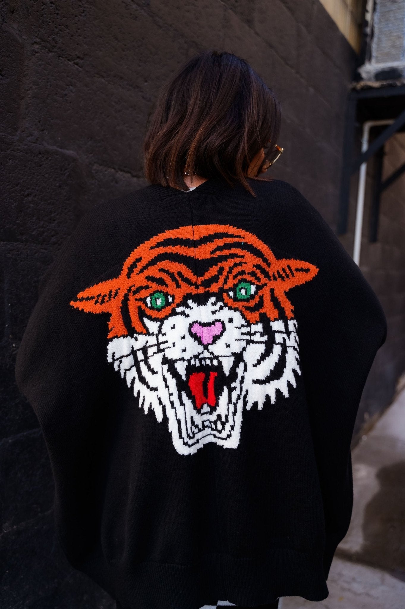 LALA ORIGINAL: Hear Me Roar Oversized Tiger Cardigan