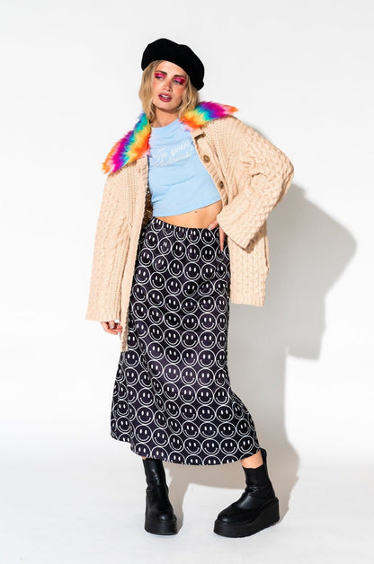 Unbothered Grandpa Cardigan in Beige