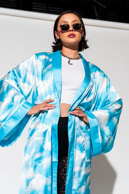 Good Karma Kimono in Cloud Nine