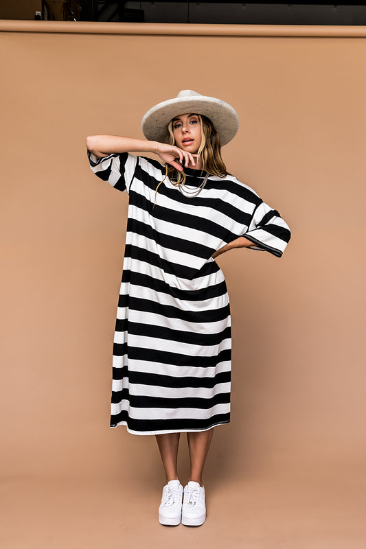 Ozzy Dress in Stripes