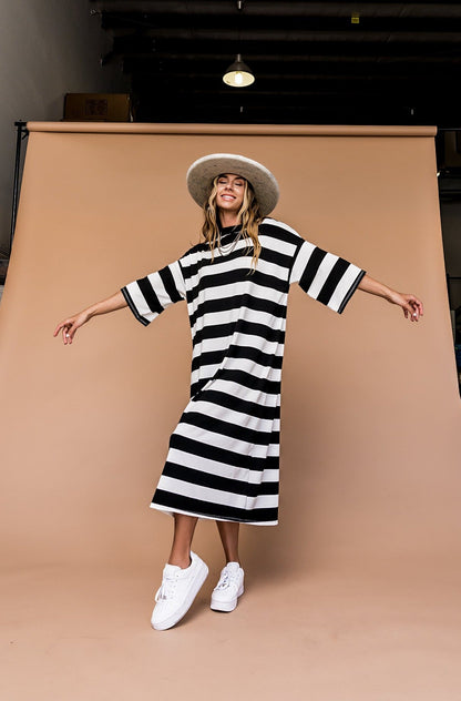 Ozzy Dress in Stripes